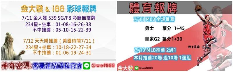 539報牌+運彩分析